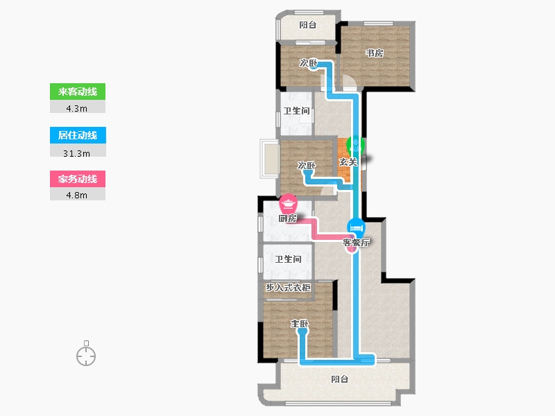 江西省-南昌市-华南城西站华府-121.69-户型库-动静线