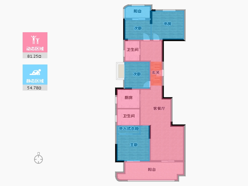 江西省-南昌市-华南城西站华府-121.69-户型库-动静分区