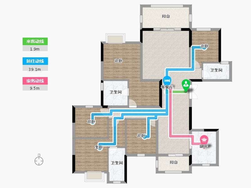 广西壮族自治区-南宁市-盛邦滨江府-162.90-户型库-动静线