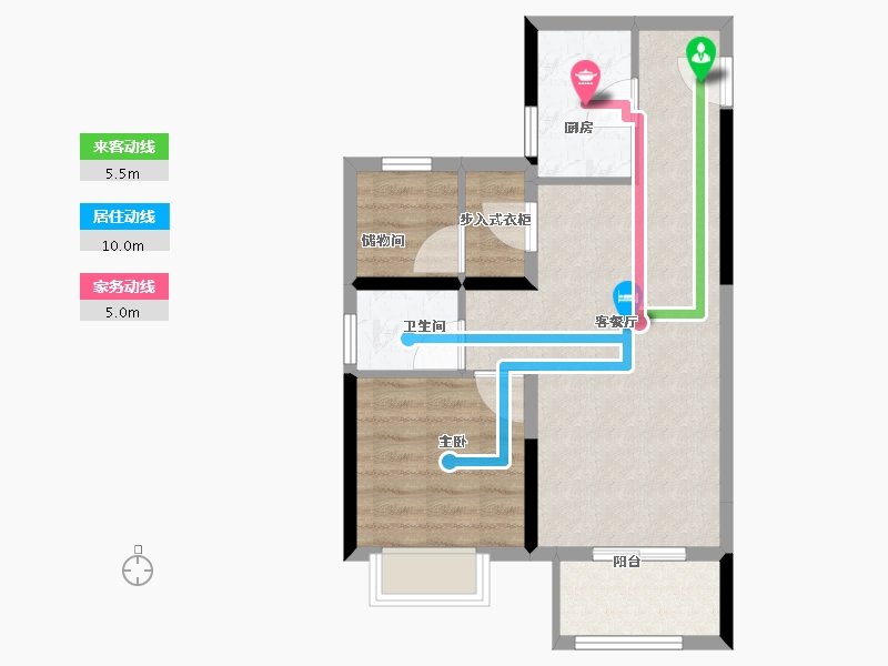 河南省-郑州市-保利金茂时光悦-56.00-户型库-动静线