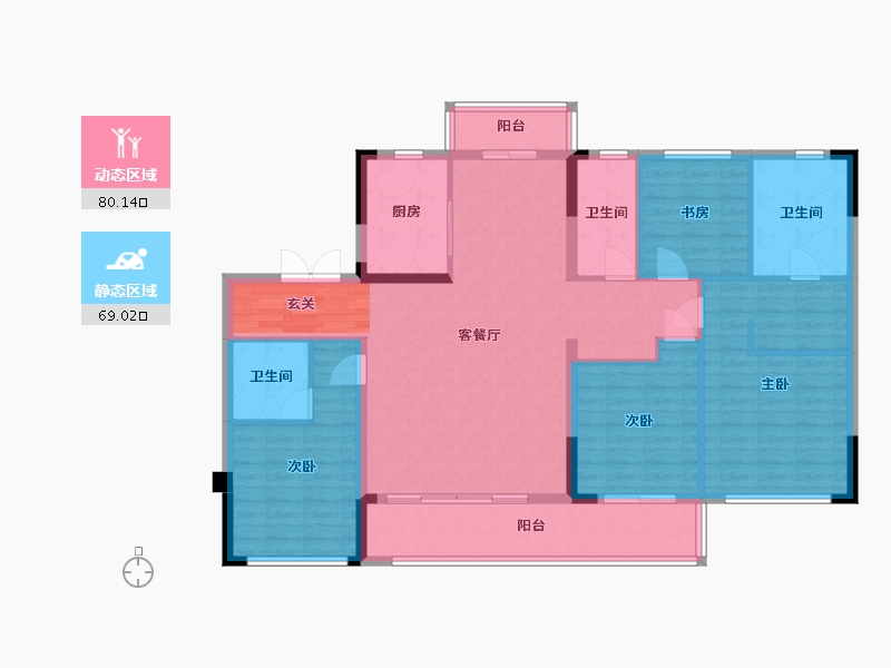 江西省-南昌市-融创玖玺台-135.20-户型库-动静分区