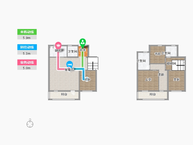 江苏省-无锡市-融创惠山映-133.15-户型库-动静线