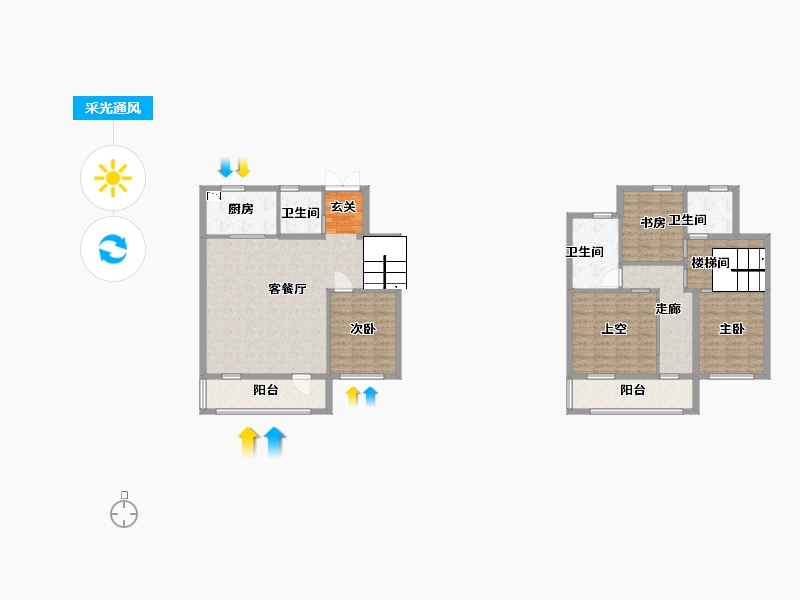 江苏省-无锡市-融创惠山映-133.15-户型库-采光通风