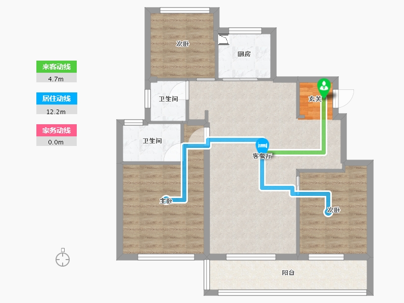 江苏省-无锡市-融创惠山映-84.09-户型库-动静线