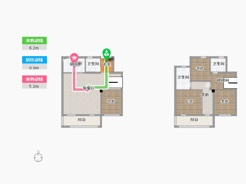 江苏省-无锡市-融创惠山映-132.22-户型库-动静线