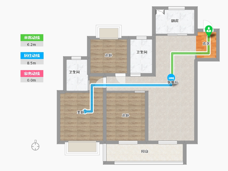 江苏省-无锡市-融创运河映-86.40-户型库-动静线