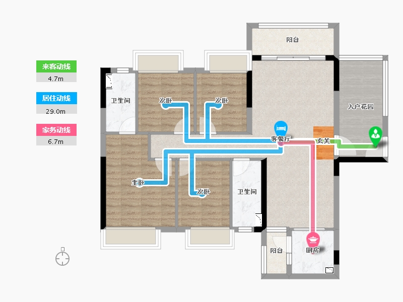 广东省-湛江市-汇成・凯悦华府-100.78-户型库-动静线