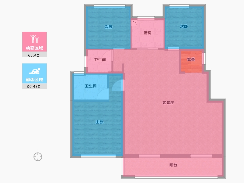 江苏省-无锡市-融创惠山映-92.01-户型库-动静分区