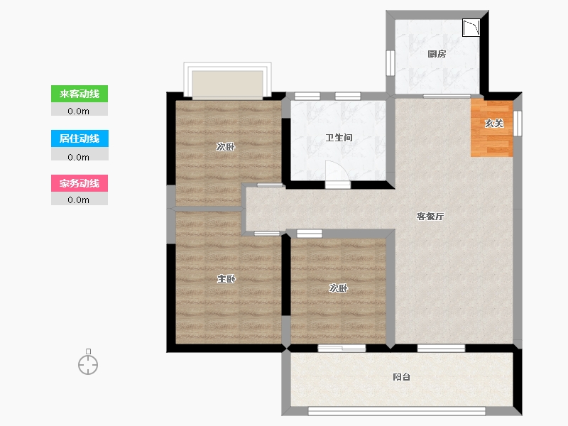 江苏省-无锡市-德信云溪名著-78.40-户型库-动静线