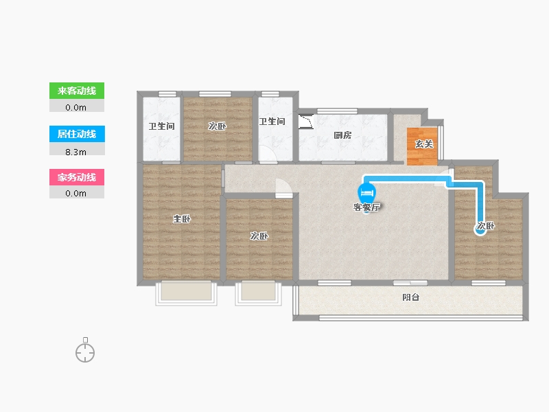 江苏省-无锡市-融创运河映-114.40-户型库-动静线