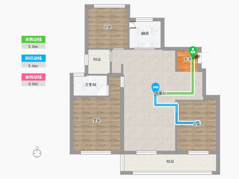 江苏省-无锡市-融创惠山映-84.00-户型库-动静线