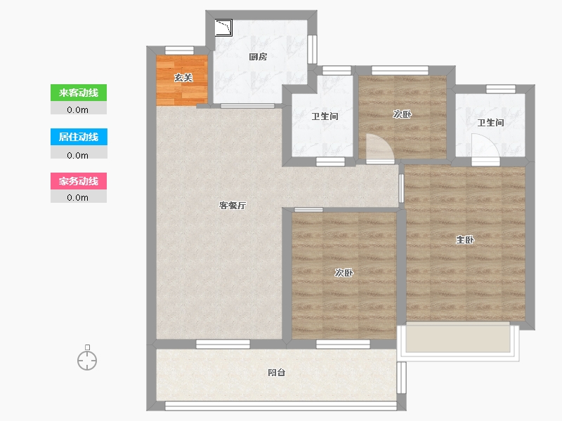 江苏省-无锡市-融创惠山映-79.20-户型库-动静线