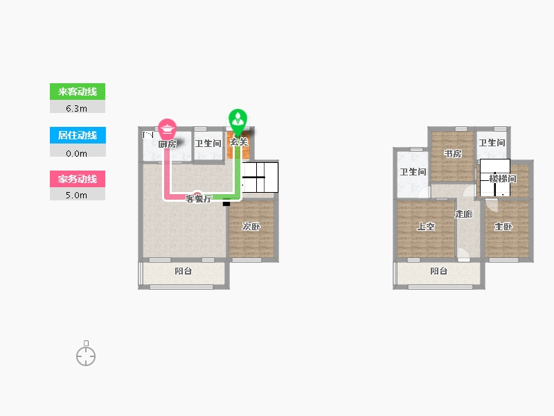 江苏省-无锡市-融创惠山映-132.86-户型库-动静线