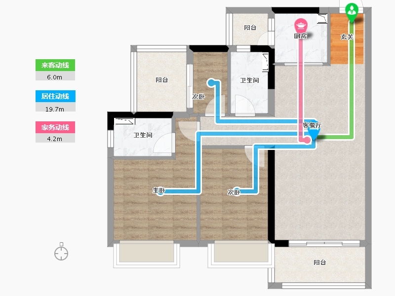 广东省-湛江市-汇成・凯悦华府-79.29-户型库-动静线