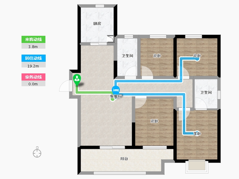 河南省-郑州市-翰林荣府-107.99-户型库-动静线