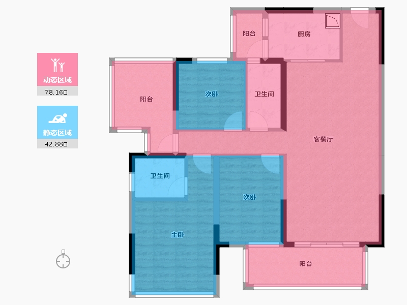 广西壮族自治区-南宁市-武鸣翰林江畔-107.80-户型库-动静分区