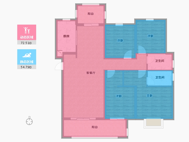 河南省-郑州市-和昌优地-113.80-户型库-动静分区