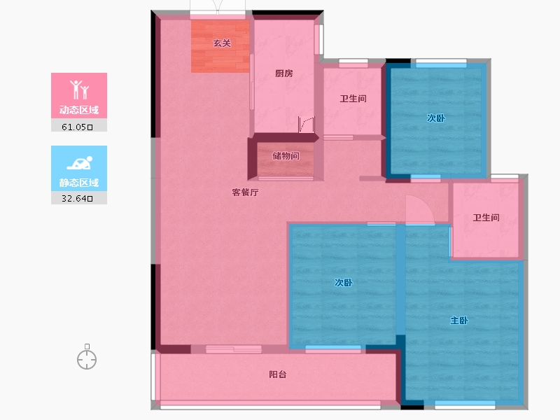 河南省-郑州市-永威金域上院-83.11-户型库-动静分区