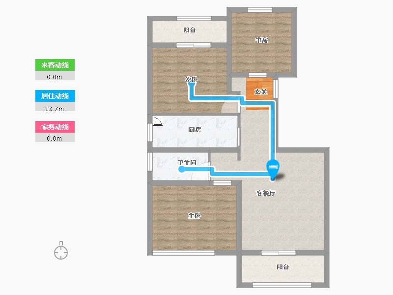 河南省-郑州市-正商馨港家-84.81-户型库-动静线