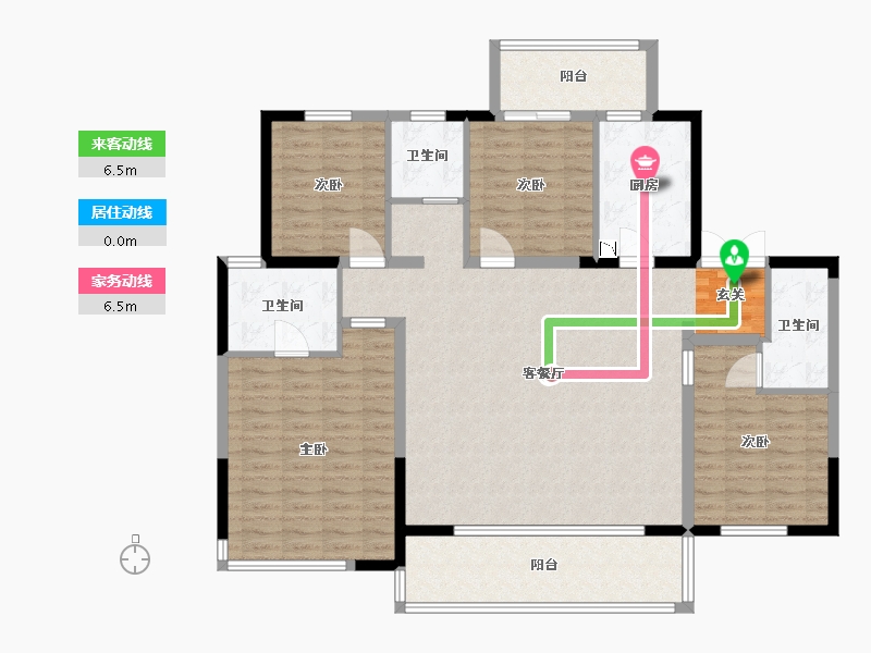 河南省-郑州市-永威金域上院-136.00-户型库-动静线