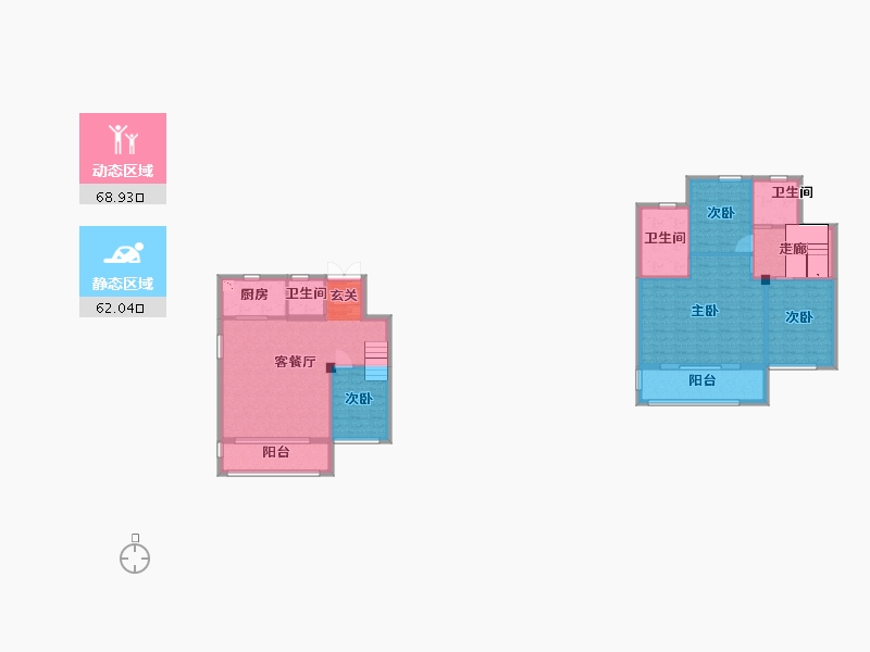 江苏省-无锡市-无锡融创壹号院-118.58-户型库-动静分区