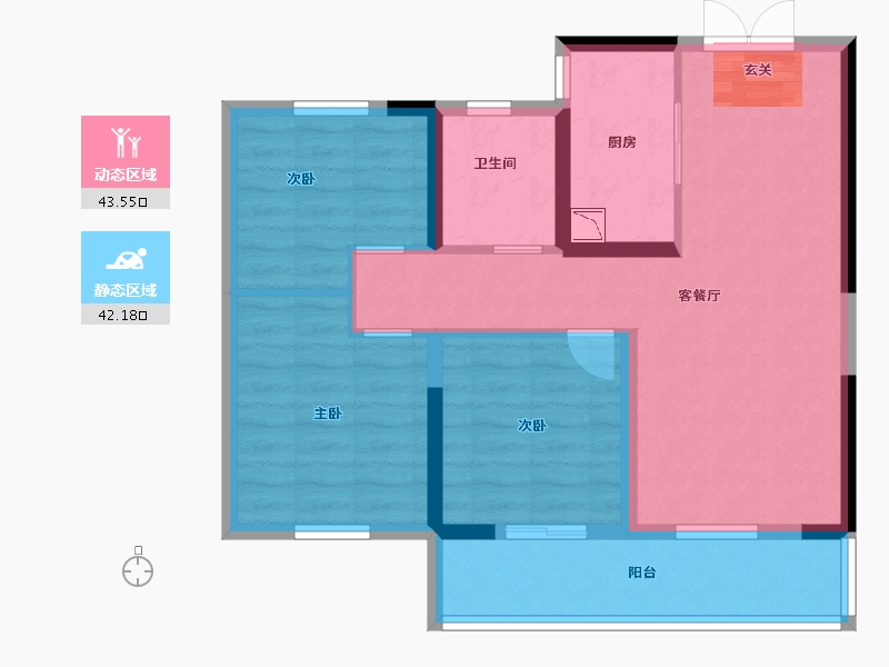 河南省-郑州市-永威金域上院-76.00-户型库-动静分区