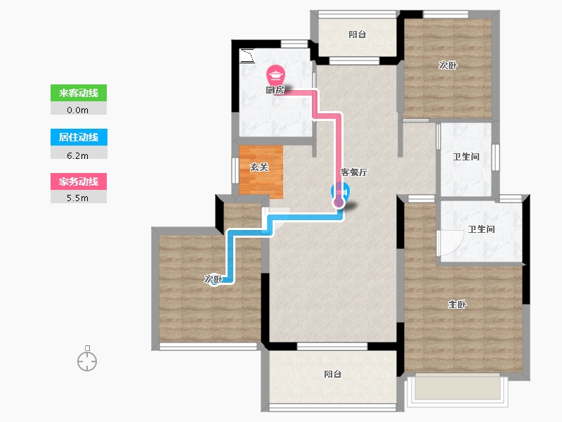 河南省-郑州市-康桥悦溪园-100.00-户型库-动静线