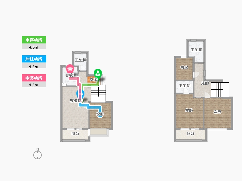 江苏省-无锡市-无锡融创壹号院-105.60-户型库-动静线