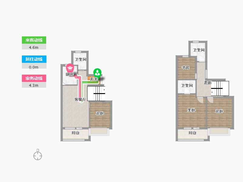 江苏省-无锡市-无锡融创壹号院-105.60-户型库-动静线