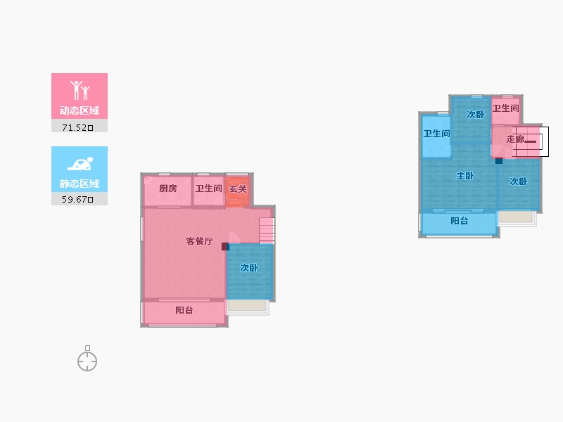 江苏省-无锡市-无锡融创壹号院-118.66-户型库-动静分区