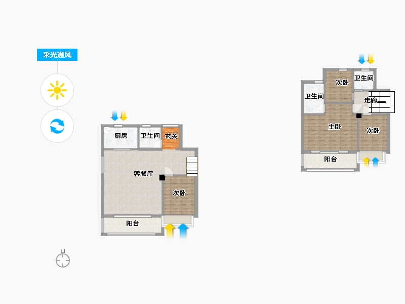 江苏省-无锡市-无锡融创壹号院-118.66-户型库-采光通风