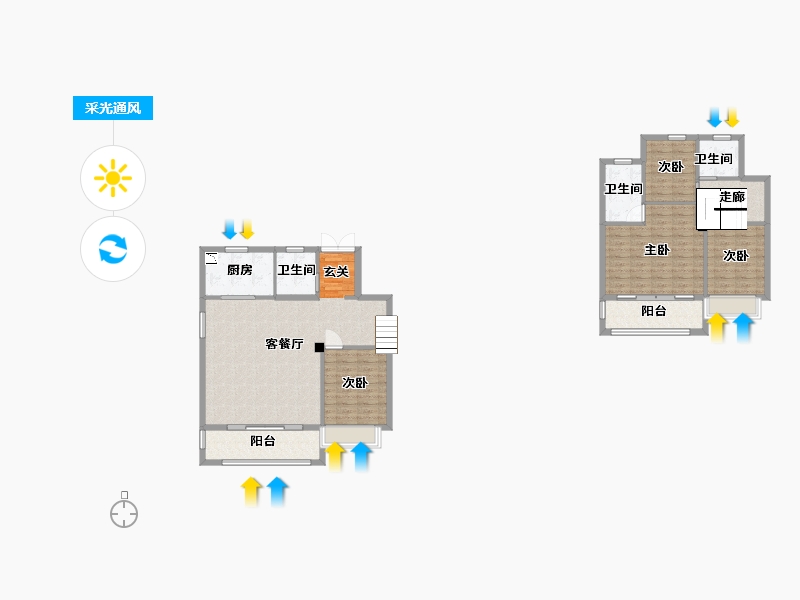 江苏省-无锡市-无锡融创壹号院-118.22-户型库-采光通风