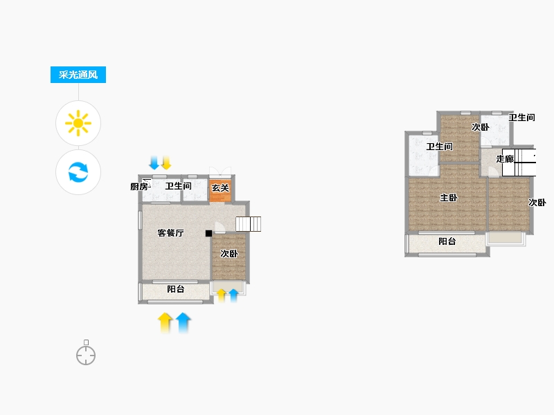 江苏省-无锡市-无锡融创壹号院-118.21-户型库-采光通风