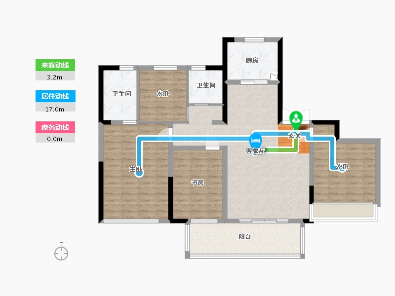 河南省-郑州市-康桥悦溪园-115.99-户型库-动静线