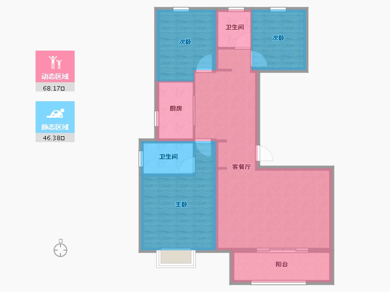 河南省-郑州市-和昌优地-103.20-户型库-动静分区