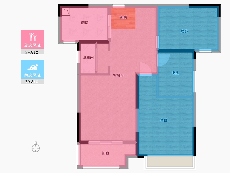 河南省-郑州市-大发融悦四季-84.80-户型库-动静分区