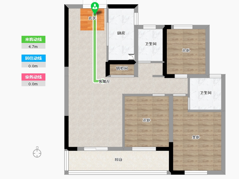 河南省-郑州市-永威金域上院-83.17-户型库-动静线