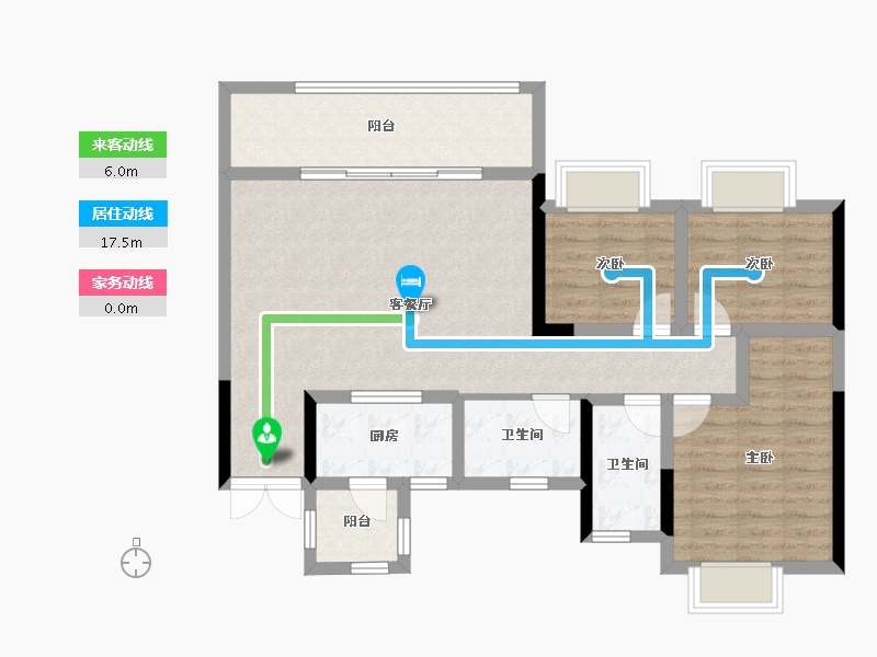 四川省-成都市-香悦府-91.71-户型库-动静线