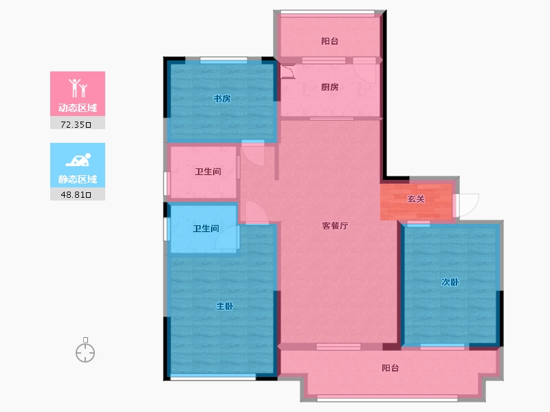 河南省-郑州市-大发融悦四季-108.00-户型库-动静分区