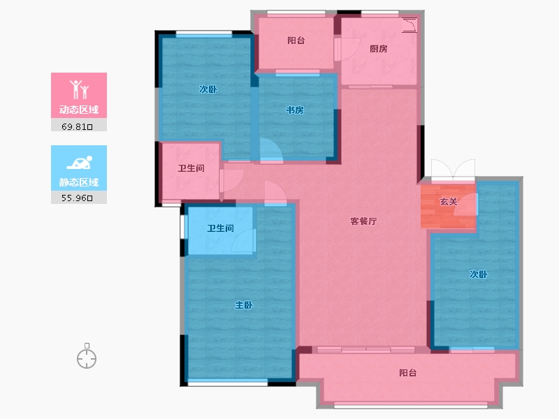 河南省-郑州市-大发融悦四季-112.00-户型库-动静分区