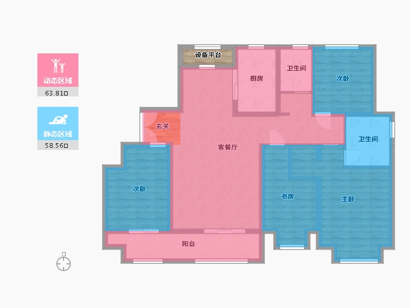 山东省-潍坊市-高新城市广场（备案名中央商务区）-110.85-户型库-动静分区