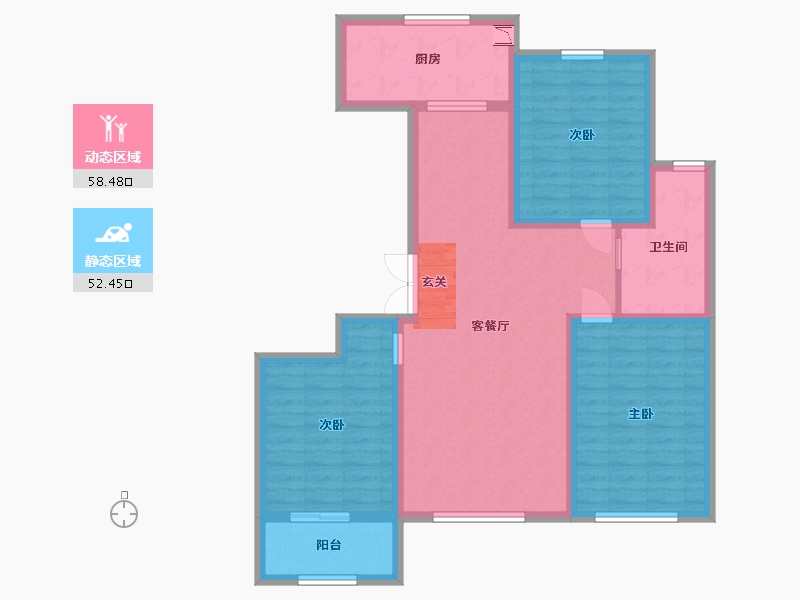 山东省-潍坊市-圣基锦绣和城-99.21-户型库-动静分区