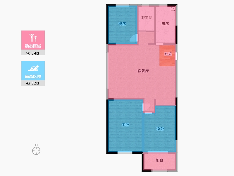 山东省-潍坊市-翔凯文华未来之光-93.60-户型库-动静分区