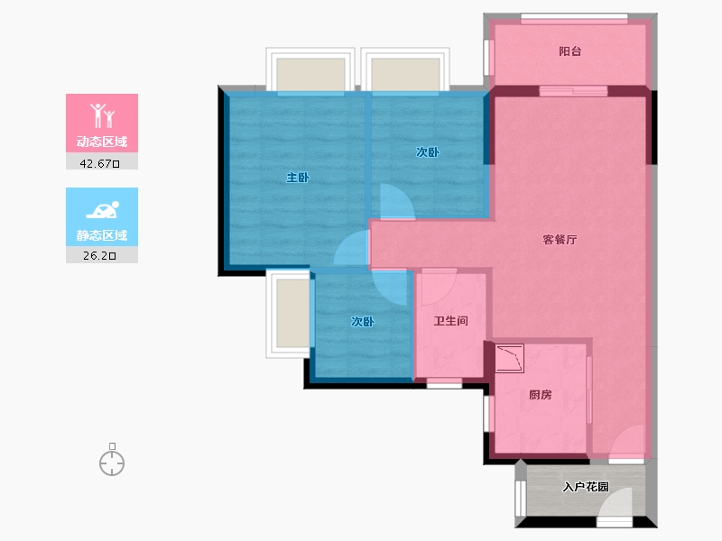 广东省-广州市-时代倾城（中新）-64.37-户型库-动静分区