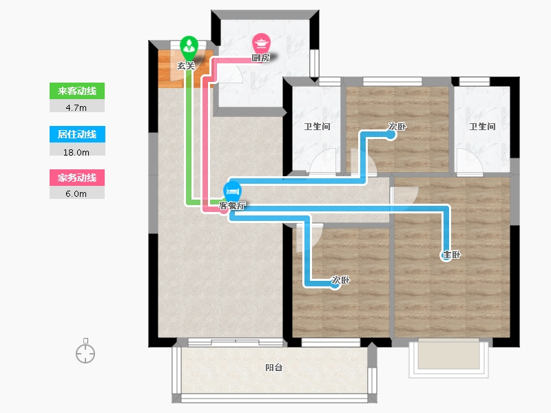 湖北省-武汉市-城投联投江南岸-73.33-户型库-动静线