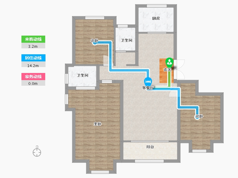 山东省-潍坊市-高新城市广场（备案名中央商务区）-107.20-户型库-动静线