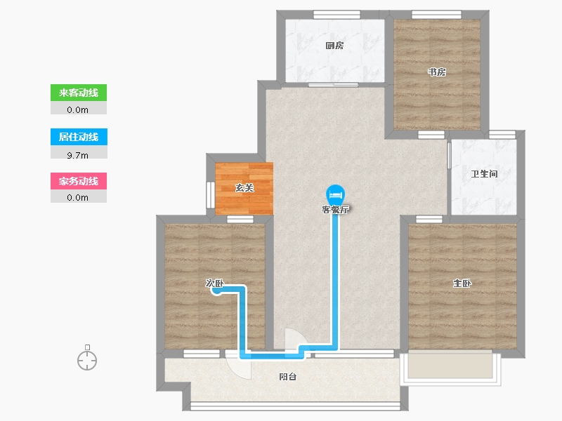 山东省-潍坊市-博裕7号-86.41-户型库-动静线