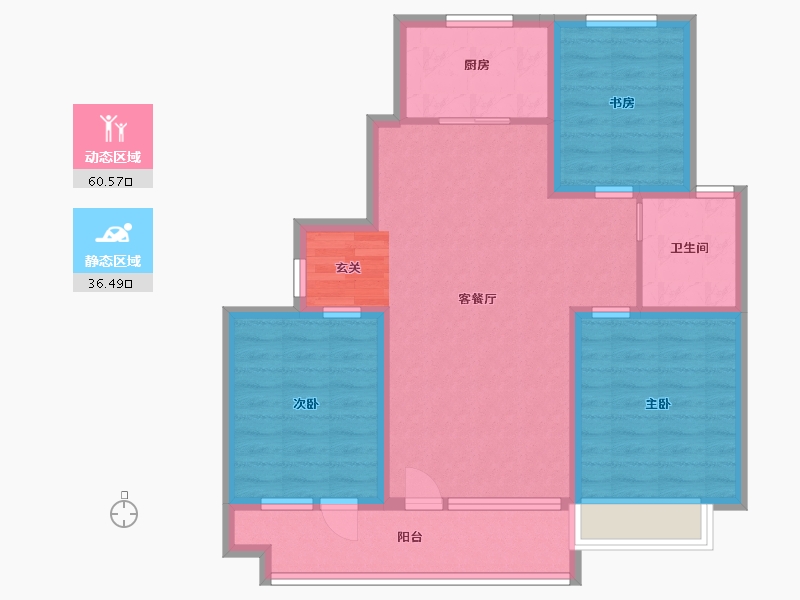 山东省-潍坊市-博裕7号-86.41-户型库-动静分区