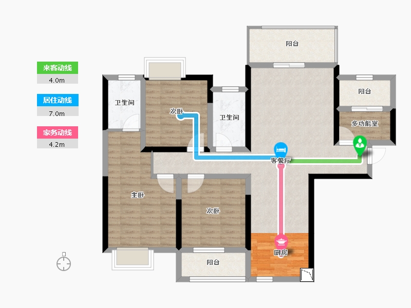 湖南省-株洲市-华晨翡翠湾-101.14-户型库-动静线