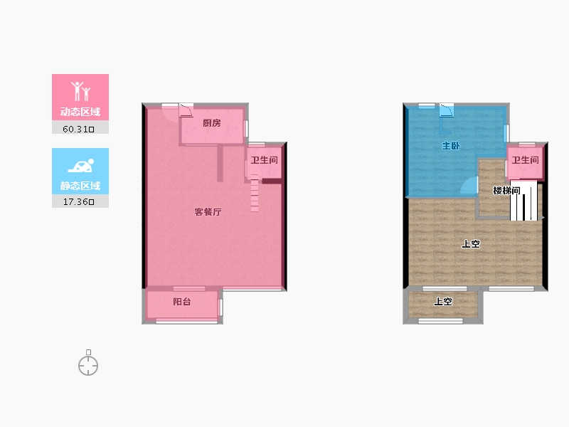 湖南省-长沙市-阳光城尚东湾-102.20-户型库-动静分区